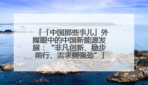 「中国那些事儿」外媒眼中的中国新能源发展：“非凡创新、稳步前行、需求侧强劲”