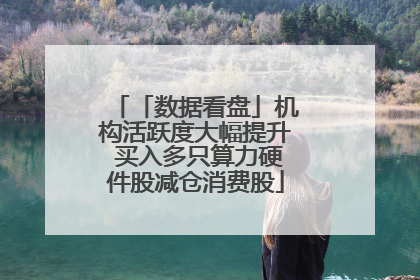 「数据看盘」机构活跃度大幅提升 买入多只算力硬件股减仓消费股