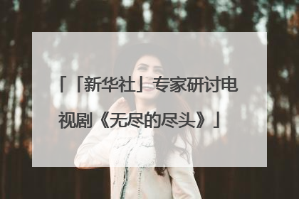 「新华社」专家研讨电视剧《无尽的尽头》