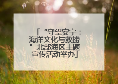“守望安宁：海洋文化与救捞”北部海区主题宣传活动举办