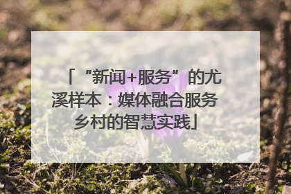 “新闻+服务”的尤溪样本：媒体融合服务乡村的智慧实践