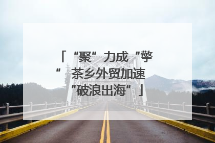 “聚”力成“擎” 茶乡外贸加速“破浪出海”