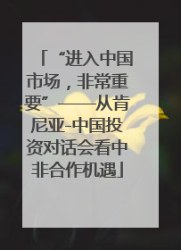 “进入中国市场，非常重要”——从肯尼亚-中国投资对话会看中非合作机遇