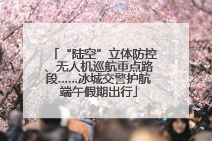 “陆空”立体防控、无人机巡航重点路段……冰城交警护航端午假期出行