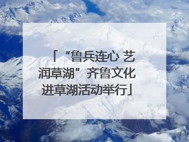 “鲁兵连心 艺润草湖”齐鲁文化进草湖活动举行