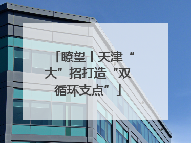 瞭望丨天津“大”招打造“双循环支点”