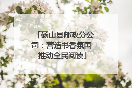 砀山县邮政分公司：营造书香氛围 推动全民阅读
