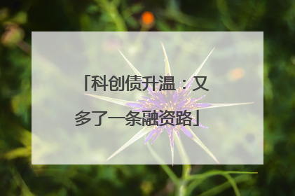 科创债升温：又多了一条融资路