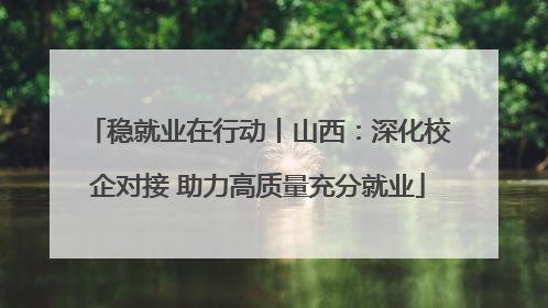 稳就业在行动丨山西：深化校企对接 助力高质量充分就业