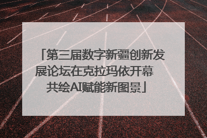 第三届数字新疆创新发展论坛在克拉玛依开幕 共绘AI赋能新图景