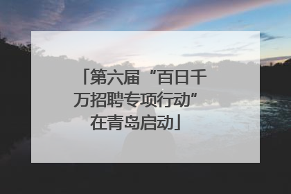 第六届“百日千万招聘专项行动”在青岛启动