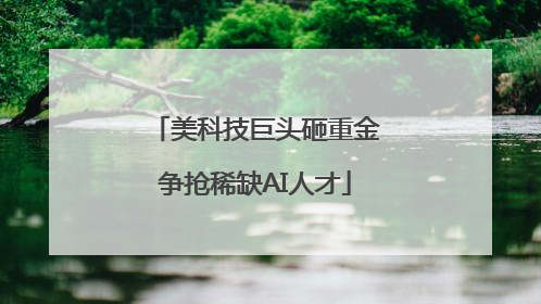 美科技巨头砸重金争抢稀缺AI人才
