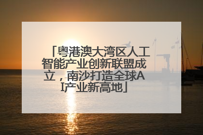 粤港澳大湾区人工智能产业创新联盟成立，南沙打造全球AI产业新高地