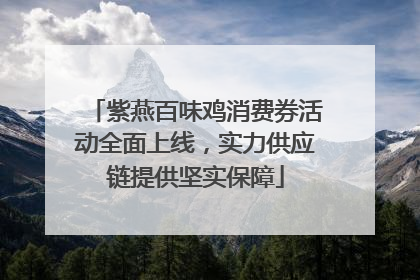 紫燕百味鸡消费券活动全面上线，实力供应链提供坚实保障