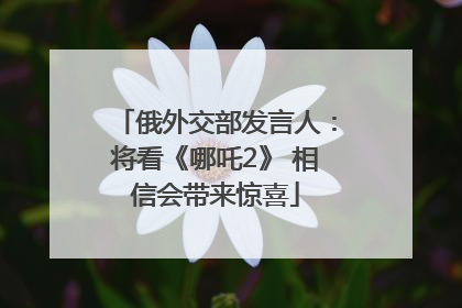 俄外交部发言人：将看《哪吒2》 相信会带来惊喜