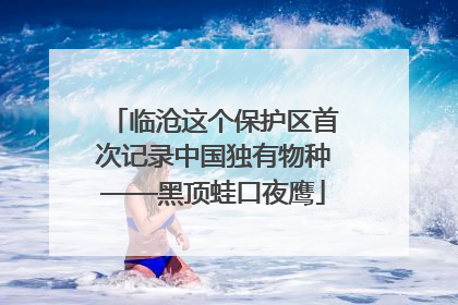 临沧这个保护区首次记录中国独有物种——黑顶蛙口夜鹰