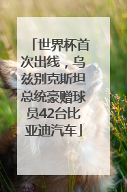 世界杯首次出线，乌兹别克斯坦总统豪赠球员42台比亚迪汽车