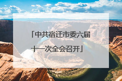 中共宿迁市委六届十一次全会召开