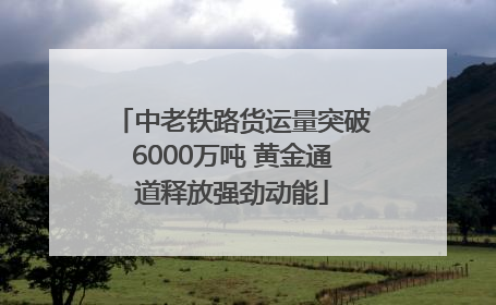 中老铁路货运量突破6000万吨 黄金通道释放强劲动能