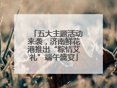 五大主题活动来袭，济南鲜花港推出“粽情艾礼”端午盛宴
