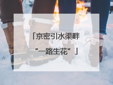 京密引水渠畔“一路生花”
