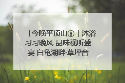今晚平顶山⑧｜沐浴习习晚风 品味视听盛宴 白龟湖畔·草坪音乐会激情上演