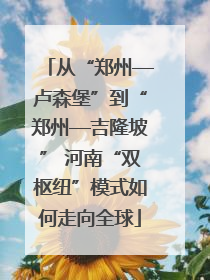 从“郑州—卢森堡”到“郑州—吉隆坡” 河南“双枢纽”模式如何走向全球