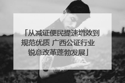 从减证便民提速增效到规范优质 广西公证行业锐意改革蓬勃发展