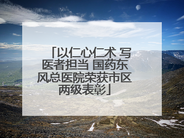 以仁心仁术 写医者担当 国药东风总医院荣获市区两级表彰