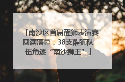 南沙区首届醒狮表演赛圆满落幕，38支醒狮队伍角逐“南沙狮王”