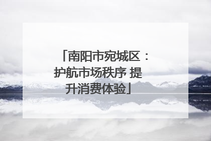 南阳市宛城区：护航市场秩序 提升消费体验