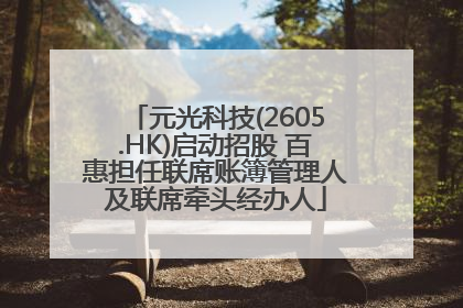 元光科技(2605.HK)启动招股 百惠担任联席账簿管理人及联席牵头经办人