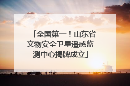 全国第一！山东省文物安全卫星遥感监测中心揭牌成立