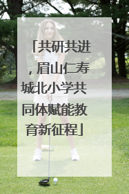 共研共进，眉山仁寿城北小学共同体赋能教育新征程