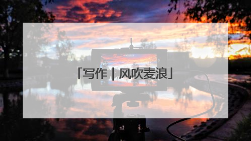写作｜风吹麦浪