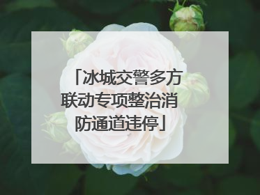 冰城交警多方联动专项整治消防通道违停