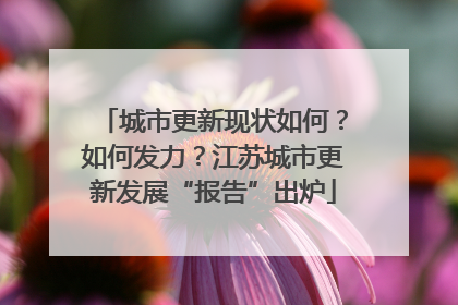 城市更新现状如何？如何发力？江苏城市更新发展“报告”出炉