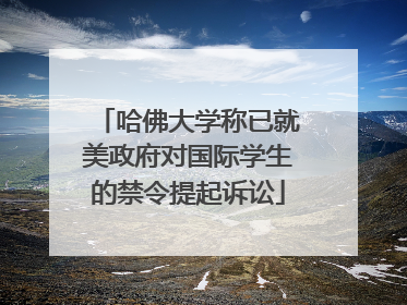 哈佛大学称已就美政府对国际学生的禁令提起诉讼
