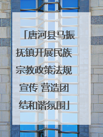 唐河县马振抚镇开展民族宗教政策法规宣传 营造团结和谐氛围