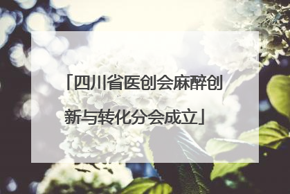 四川省医创会麻醉创新与转化分会成立