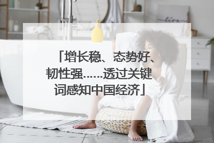 增长稳、态势好、韧性强……透过关键词感知中国经济