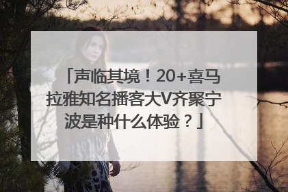 声临其境！20+喜马拉雅知名播客大V齐聚宁波是种什么体验？