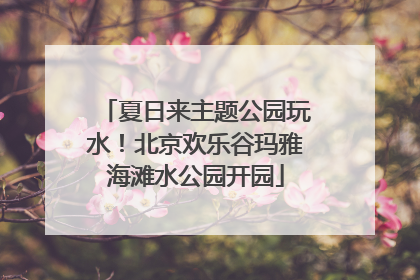夏日来主题公园玩水！北京欢乐谷玛雅海滩水公园开园