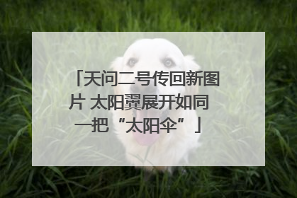 天问二号传回新图片 太阳翼展开如同一把“太阳伞”