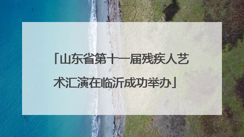 山东省第十一届残疾人艺术汇演在临沂成功举办