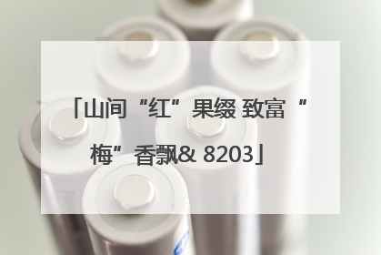 山间“红”果缀 致富“梅”香飘& 8203