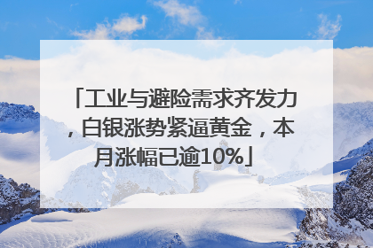 工业与避险需求齐发力，白银涨势紧逼黄金，本月涨幅已逾10%