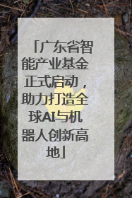 广东省智能产业基金正式启动，助力打造全球AI与机器人创新高地
