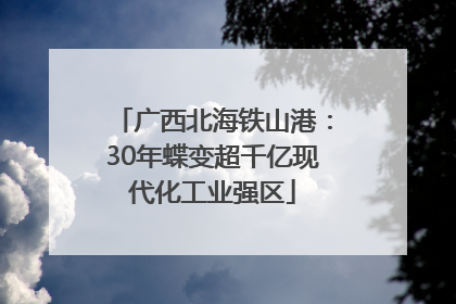 广西北海铁山港：30年蝶变超千亿现代化工业强区