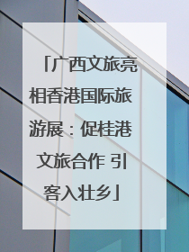 广西文旅亮相香港国际旅游展：促桂港文旅合作 引客入壮乡